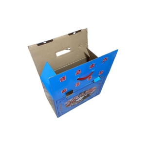Taze deniz ürünleri için özelleştirilebilir toptan oluklu karton dondurucu kutusu kabartmalı baskı ambalaj - Product Image 5