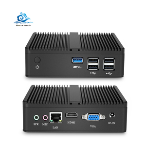 HLY Fanless <strong>System</strong> <strong>Unit</strong> <strong>Computer</strong> 2022 In-tel Ce-leron Processor J1800 Dual Core Win 10 5Usb Lan Vga Micro Desktop Mini Pc
