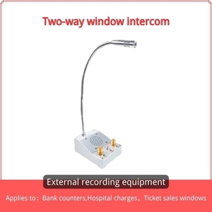 <strong>Intercom</strong> Bank Window <strong>Intercom</strong> System Dual <strong>Way</strong> Interphone Window <strong>Speaker</strong> Two-<strong>way</strong> <strong>Intercom</strong> for Pharmacy Bank - Product Image 1