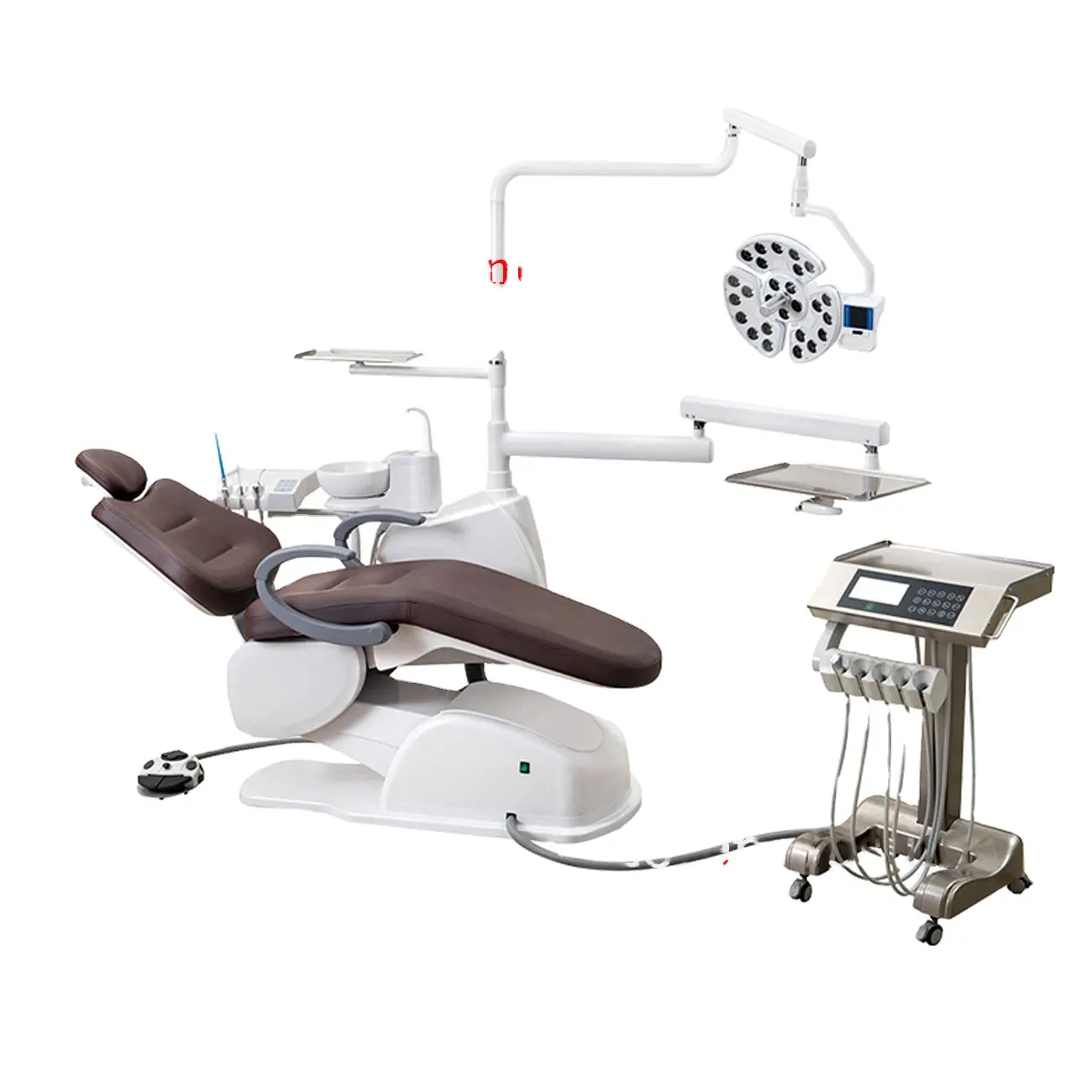 Unidad Dental cómoda y silla Dental, lista de precios con lámpara Led, Unidad dental Integral
