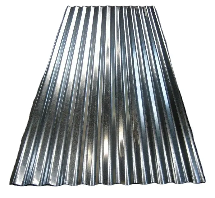 Painéis de telhado de alumínio de zinco cordado/folha de aço gl/placa de fenda galvanizada para telhamento