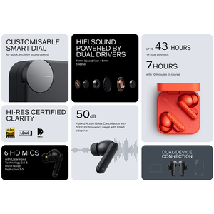 Global verison Nothing CMF หูฟัง Pro 2หูฟัง50 dB ระบบตัดเสียงรบกวนอัจฉริยะใช้งานได้รวดเร็ว Google คู่บลูทูธ5.3เสียงไฮไฟ - Product Image 2