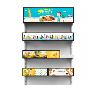 Супермаркет смарт-экран планшет ЖК-модуль Digital Signage рекламный плеер рекламный экран растянутый бар ЖК-дисплей полки - Product Image 1