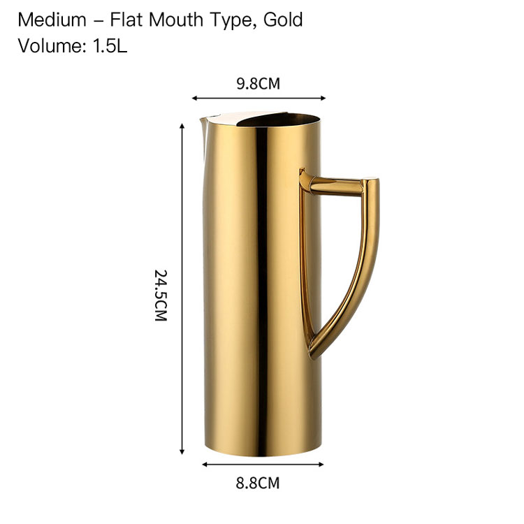 Or 1,5 L, type à bouche plate moyenne