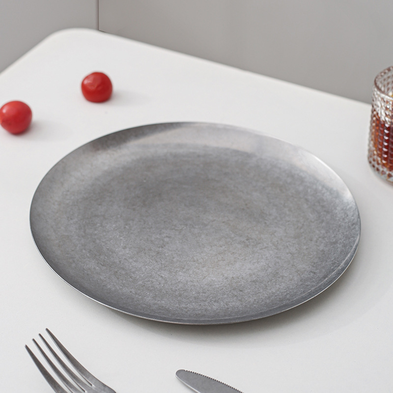 Disque peu profond sans cerclage gris 23cm