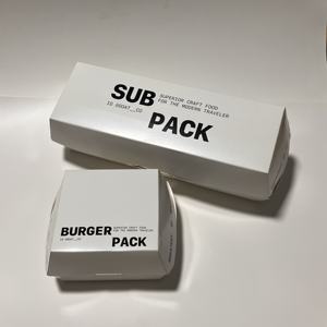 ハンバーガーバーガーフライ段ボール用卸売高品質カスタムプリント使い捨てファーストフードコンテナテイクアウトバーガーボックス - Product Image 2