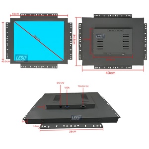 EGA <span class=keywords><strong>CGA</strong></span> VGA LCD dokunmatik ekran 19 inç kızılötesi açık çerçeve POG oyun monitör ile seri RS232