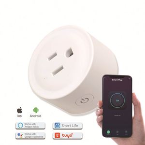 20A Tuya WIFI + BLE akıllı ev kablosuz kumandalı monitör akıllı prizler ab İngiltere abd Alexa ve Google ile Wifi akıllı fişler - Product Image 3