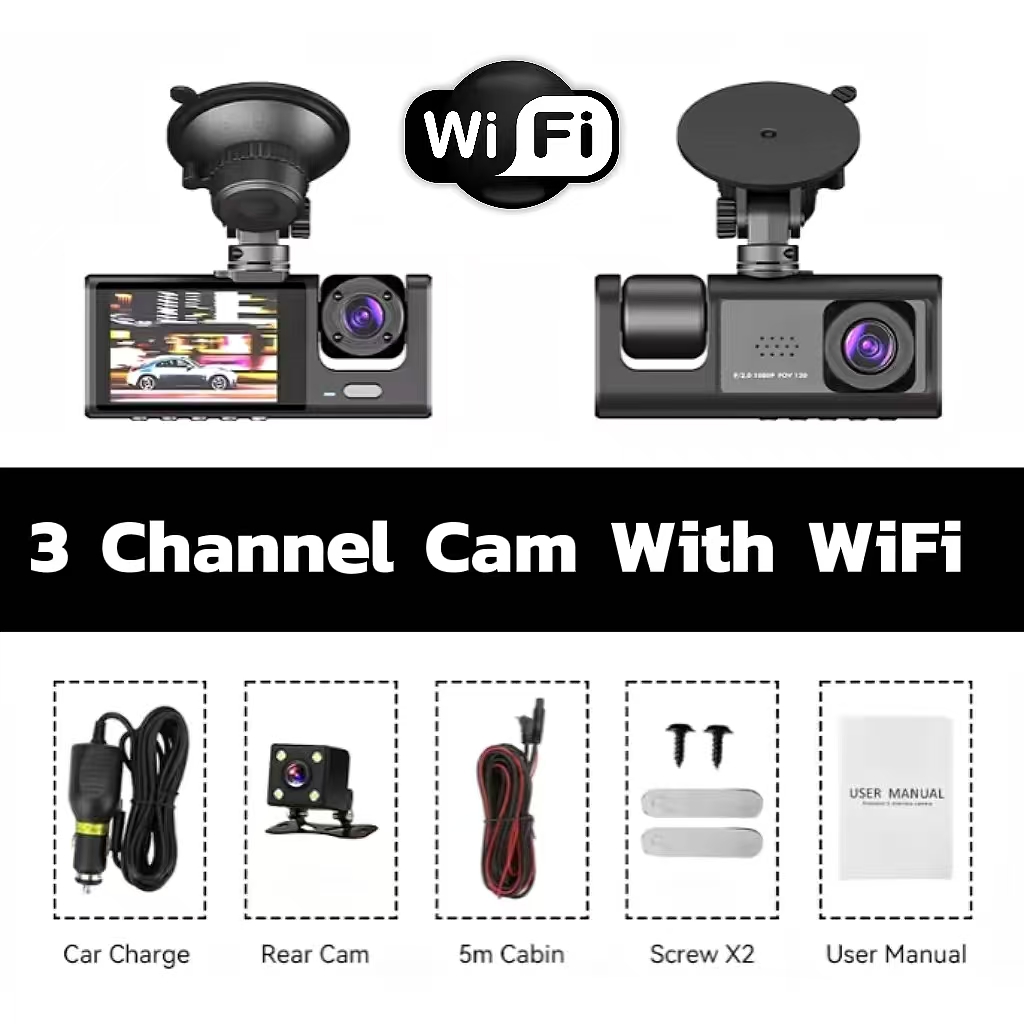Caméra 3 canaux avec WiFi