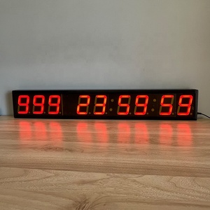 Programmier bare LED Digital 4 Zoll 9-stellige Wanduhr für Groß veranstaltungen 999 Tage Countdown-Timer