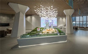 1/200 <strong>3d</strong> Miniature Residential and Commercial With Light Effect <strong>Architectural</strong> Scale Model - Product Image 3