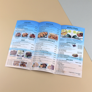 批发廉价定制传单印刷全彩2/3/4折传单印刷用于广告和促销 - Product Image 4