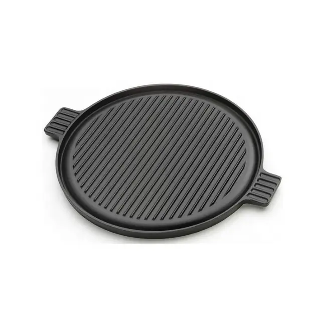 hot sale grill griddle cast iron reversible circle