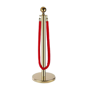 Bảo tàng Nhà hát Nhà hát tùy chỉnh đám đông kiểm soát stanchion rào cản nhung treo dây đỏ bài dây rào cản trang trí đám cưới - Product Image 1