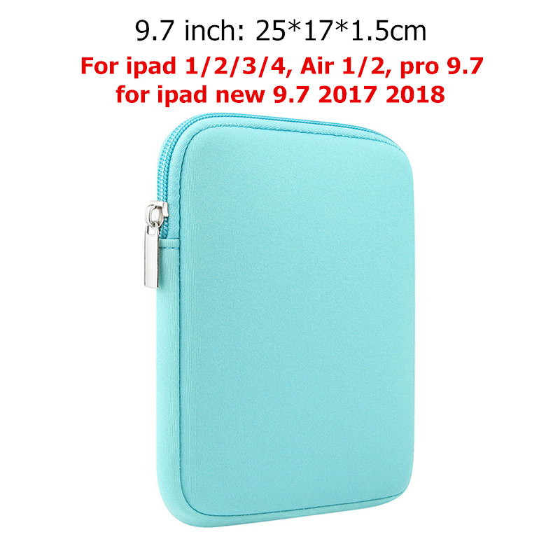 9.7 pouces Bleu