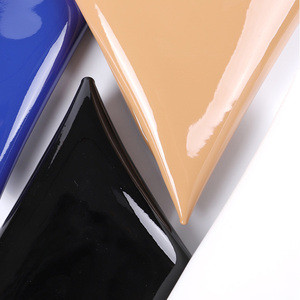 Роскошная искусственная кожаная ткань черная кожаная Ткань зеркальная металлическая искусственная виниловая искусственная кожа - Product Image 6