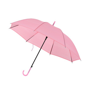 Transparent 8-Ribs Windproof Umbrella with Long Handle Strong <strong>Rain</strong> <strong>Cover</strong> for Women Multi-Color Semi-Automatic Big <strong>Rain</strong> Gear - Product Image 4
