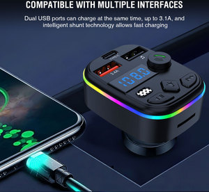 Đa chức năng không dây MP3 máy nghe nhạc xe hơi <span class=keywords><strong>Bluetooth</strong></span> MP3 Máy nghe nhạc tay-miễn phí cuộc gọi FM Transmitter với 3A USB sạc - Product Image 3