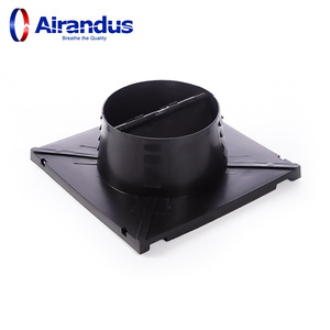 HVAC-Werks preis Adapter mit zwei Schmetterlings klappen für quadratische Diffusor belüftung Adapter Australia Air Vent