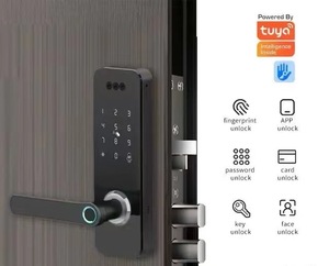 Tuya Wi-Fi telecomando biometrico riconoscimento del volto Smart Lock Password digitale impronta digitale serratura porta con la macchina fotografica campanello