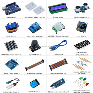 Adatto per Arduino R3 migliorato scheda di sviluppo LCD1602 OLED0.96 Kit di apprendimento Entry-level per principianti