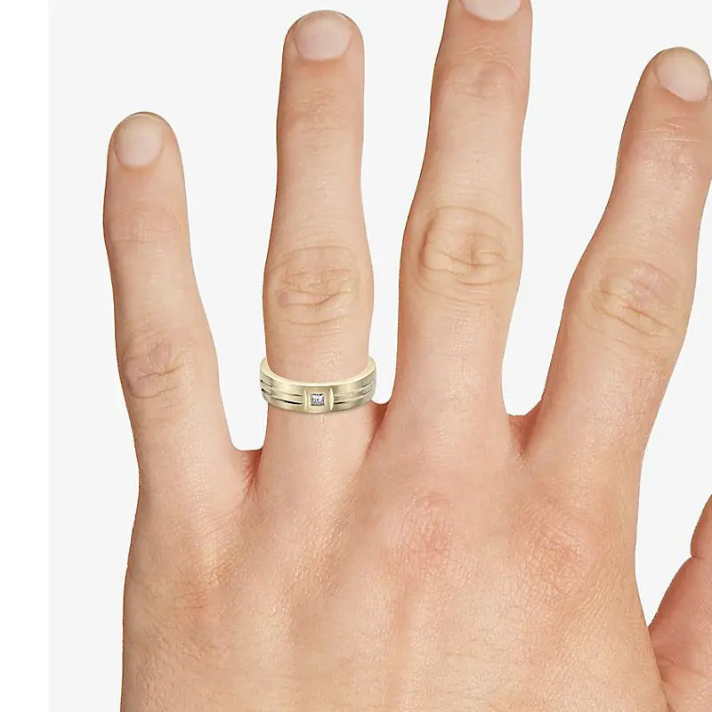 7-10 giorni tempo di consegna negozio di fabbrica 14K 18K gioielli in oro 1 carato anello di diamante grasso anello di fidanzamento anelli di diamanti