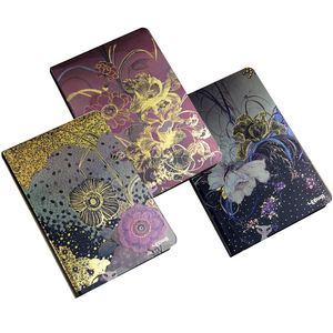 Kraft Libretas Luxury Debossed <strong>Embossed</strong> logo Carve <strong>Pattern</strong> Gold Foild Stamping Jourbal <strong>Notebook</strong> with Gold Edge - Product Image 3