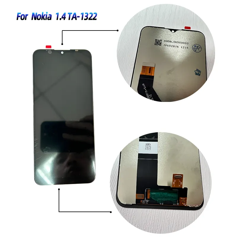 Peças de reposição para nokia 5.3 1.4 2.4 5.1 c30, digitalizador de tela sensível ao toque de celular com display lcd