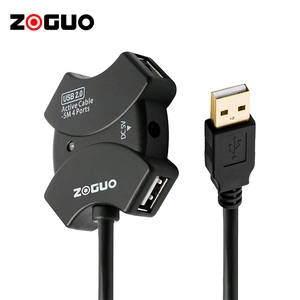 High Speed USB 2.0 A Male zu A Female Active Repeater Extension Hub Cable 4-Port USB Hub - Product Image 5