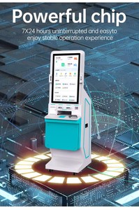 Tự dịch vụ thanh toán thiết bị đầu cuối tiền mặt đăng ký <span class=keywords><strong>kiosk</strong></span> với 32/43 inch màn hình cảm ứng SDK kích hoạt A4 Scanner - Product Image 6