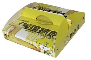 <span class=keywords><strong>Custom</strong></span> Design Großhandel bedruckte Pappe Rechteckiges Papier Pizza Karton Verpackungs box Giebel boxen mit Logo