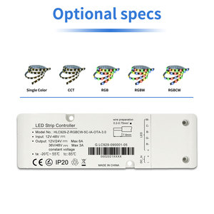 Dokunmatik uzaktan kumanda Dimmer ve 6A sabit akım LED sürücü ile Zigbee kablosuz LED şerit işık - Product Image 6