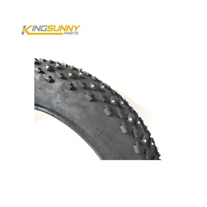 自転車20*4.0タイヤ198pcsスパイク付きスノーファットタイヤバイク20*4.0 ''ビッグスノー電動自転車ラバーウィンタースタッズタイヤ