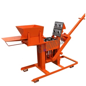 Máquina para hacer bloques de tierra, molde de prensado manual de ladrillo de arcilla de LG2-40, logo acrílico, compresión - Product Image 1