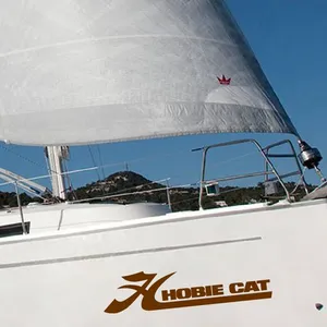 E1653 # Bộ của 2 đề can cho hobie mèo thuyền thuyền vinyl dán có thể tháo rời đề can chống thấm nước cho đua thể thao bãi biển Thuyền trang trí nội thất - Product Image 3