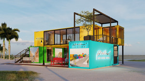 Contenedor modular prefabricado de 20 pies y 40 pies, contenedor de cabina de construcción de lujo para oficina - Product Image 5