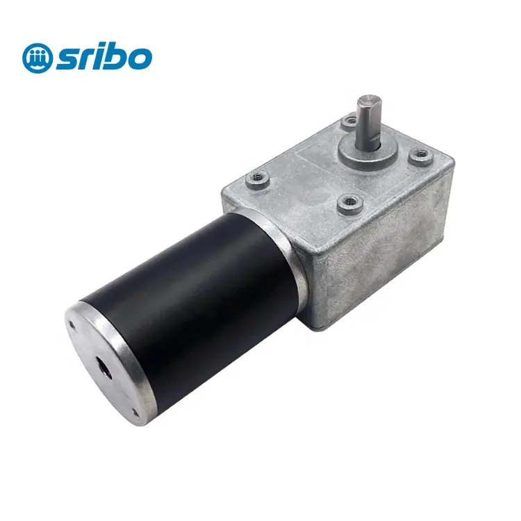 SRIBO 1.5-300rpm 200Kgf.cm 200KG 부하 5882-50ZY 12V 24V DC 웜 기어 모터 높은 토크 저속 기어 모터