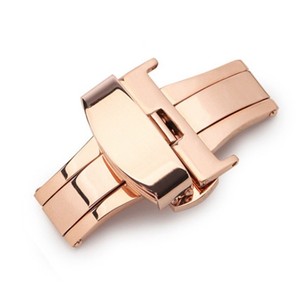 16 18 20 22毫米自动开启蝴蝶扣双扣全闪耀蝴蝶展开表扣 - Product Image 2