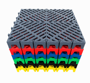 Modern tasarım birbirine PVC garaj döşeme fayans aşınmaya dayanıklı plastik zemin kaplaması mağaza katları için kolay tıklama kurulumu - Product Image 6