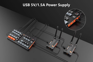 4K Wireless Audio Transmitter <strong>4</strong>-Channel Video <strong>Switcher</strong> for HD VGA <strong>Outputs</strong> Live Streaming Camera