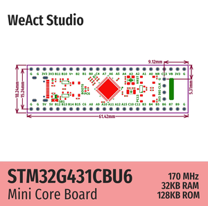 STM32G431CBU6 Core/Demo-Karte STM32G431 Entwicklungs platine WeAct Studio - Product Image 3
