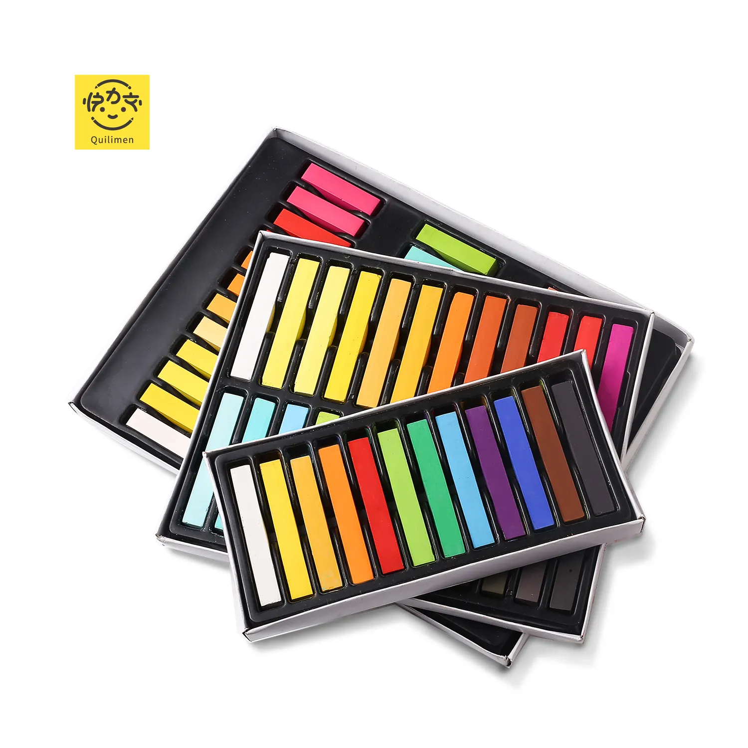 En çok satan okul kullanımı yumuşak kare tebeşir Pastel Set çeşitli renk 12/24/36/48 profesyonel sanatçı için toksik olmayan Pastel