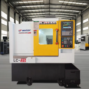 Máquina de torno CNC tipo banda automática de alta calidad, cama inclinada con servo torreta, herramienta de roscado de tubo de torno Horizontal - Product Image 1