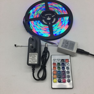 24Key RGB denetleyicisi ile 2835 DC12V dim 8mm Outdoor açık RGB LED şerit seti - Product Image 4