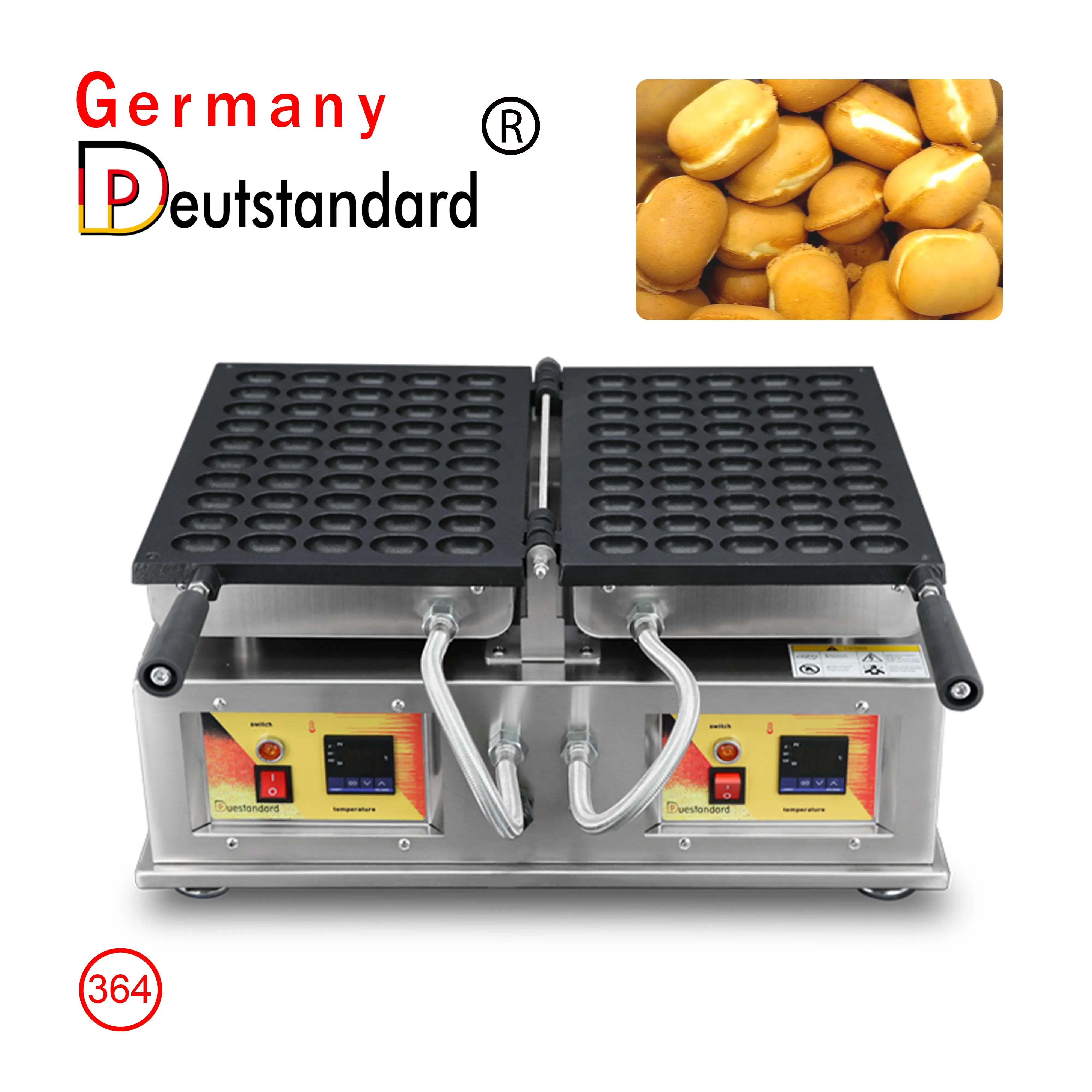 Máquina eléctrica antiadherente comercial para hacer conos de gofres de burbujas, máquina de aperitivos para panadero de hierro para huevos domésticos