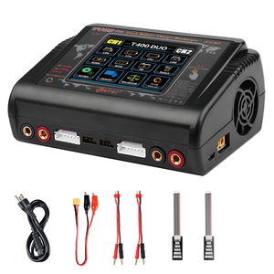 Lipo/lion/liFEバッテリー用HTRC T400DUOタッチ充電器 - Product Image 4