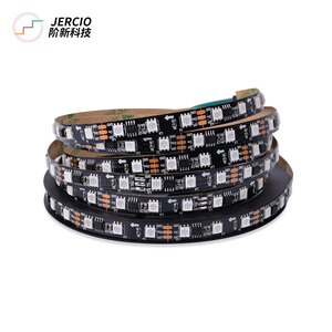 Jercio DC12V WS2811 led piksel programlanabilir led şerit 30/48/60 leds/m WS2811IC 5050 RGB SMD beyaz/siyah PCB led şerit