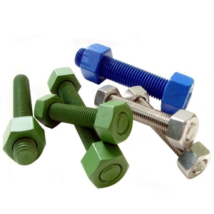 สลักเกลียวและ A194 2H Hex Astm A193 B7แกนเกลียวธรรมดา B8m Class 2 Nut M16ราคา L7 M18สลักเกลียว C/W สองน็อตหกเหลี่ยมหนัก - Product Image 6