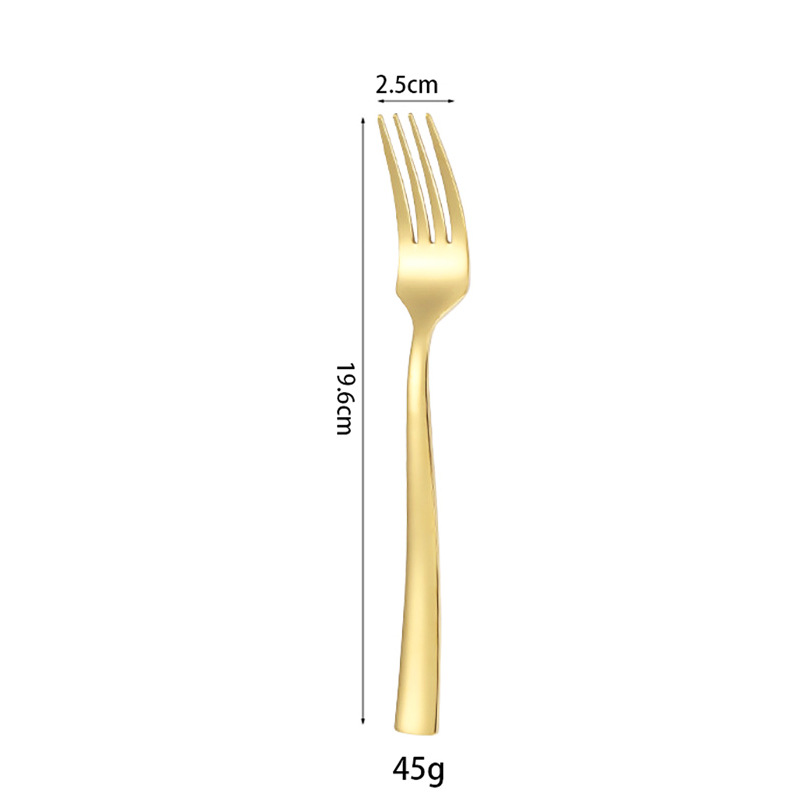 Gold fork