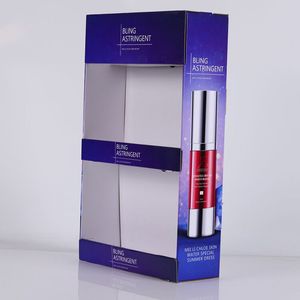 Customized Cosmetics <strong>Display</strong> Rack <strong>Counter</strong> <strong>Paper</strong> <strong>with</strong> Cardboard Shelf and <strong>Hook</strong> for Showcase Makeup &amp; Beauty Products - Product Image 3